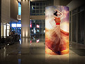 Ultra Thin Flexible LED Screen Indoor Floor Stand Full Color Rental LED Display